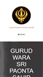Mobile Screenshot of gurudwarapaontasahib.com